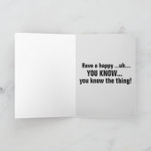 JOE BIDEN FUNNY BIRTHDAY-KAARTEN KAART (Binnen)