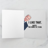 JOE BIDEN FUNNY BIRTHDAY-KAARTEN VOOR HAAR KAART (Binnen)