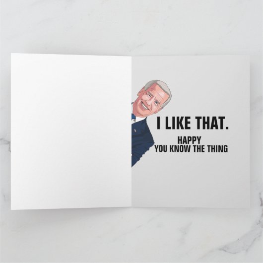 JOE BIDEN FUNNY BIRTHDAY-KAARTEN VOOR HAAR KAART (Binnen)