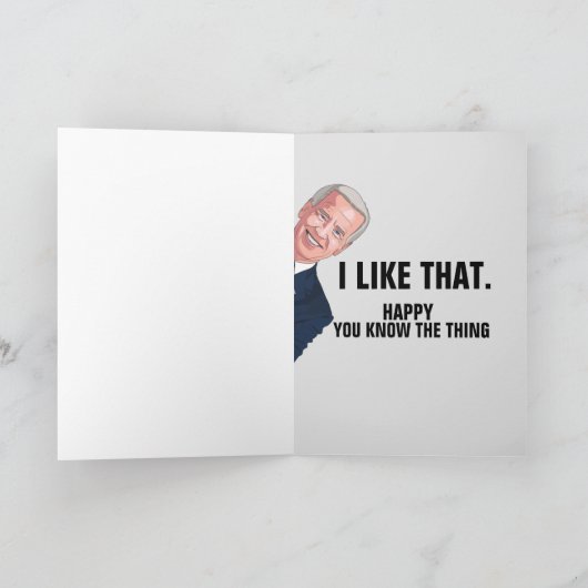 JOE BIDEN FUNNY BIRTHDAY-KAARTEN VOOR HAAR KAART (Binnen)