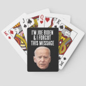 JOE BIDEN FUNNY FORGOT MESSAGE PLAYCARDS POKERKAARTEN (Achterkant)