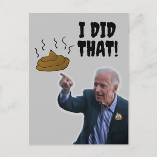 JOE BIDEN FUNNY, IK HEB DIE POOP BRIEFKAARTEN GEDO