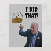 JOE BIDEN FUNNY, IK HEB DIE POOP BRIEFKAARTEN GEDO (Voorkant)