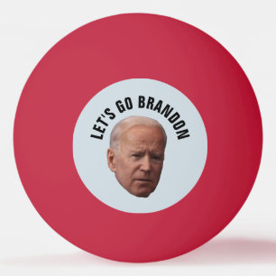 JOE BIDEN FUNNY "LATEN WE BRANDON GAAN" Pingel Pon Pingpongbal