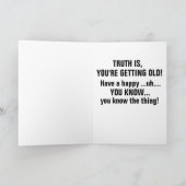 JOE BIDEN FUNNY OVER DE HILL BIRTHDAY CARDS HEM KAART (Binnen)