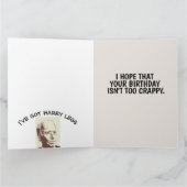 JOE BIDEN FUNNY POOP BIRTHDAY CARDS BEDANKKAART (Binnen)