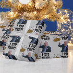 JOE BIDEN FUNNY POOP CHRISTMAS WRAPPING PAPER CADEAUPAPIER<br><div class="desc">JOE BIDEN IK HEB DAT POOP WRAPPINGPAPIER GEDAAN</div>