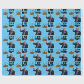 JOE BIDEN FUNNY POOP CHRISTMAS WRAPPING PAPER CADEAUPAPIER (Vlak)