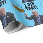 JOE BIDEN FUNNY POOP CHRISTMAS WRAPPING PAPER CADEAUPAPIER (Rol Hoek)