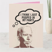 JOE BIDEN FUNNY POOP VALENTIJNSDAG KAARTEN (Voorkant)