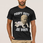 JOE BIDEN FUNNY POPPY MAAR donkere T-Hemden T-shirt (Voorkant)