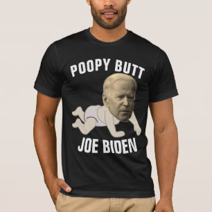 JOE BIDEN FUNNY POPPY MAAR donkere T-Hemden T-shirt