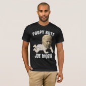 JOE BIDEN FUNNY POPPY MAAR donkere T-Hemden T-shirt (Voorkant volledig)