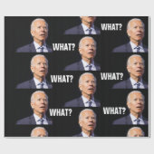 JOE BIDEN FUNNY WRAPPING PAPER CADEAUPAPIER (Vlak)