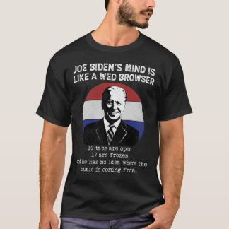 Joe Biden-geest als een webbrowser anti-blokkeerbe T-shirt