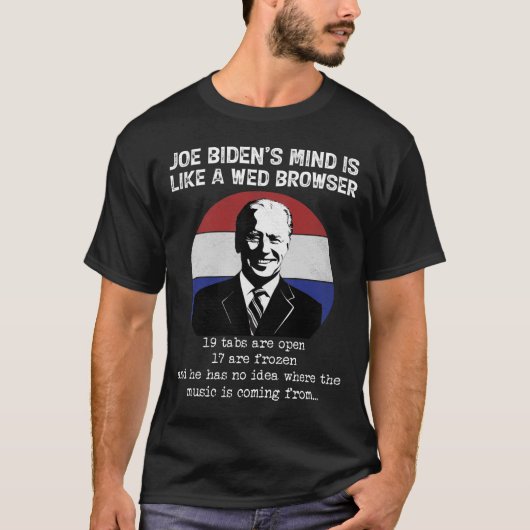Joe Biden-geest als een webbrowser anti-blokkeerbe T-shirt (Voorkant)