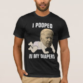 JOE BIDEN GEPOEPT IN LUIERS GRAPPIGE T-shirts (Voorkant)