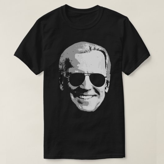 Joe Biden Gezicht met Aviators T-shirt (Design voorkant)