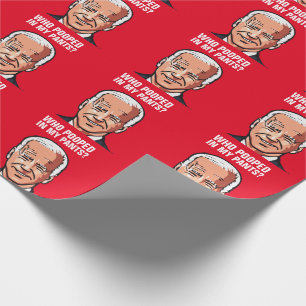JOE BIDEN GRAPPIG DIE IN MIJN BROEK WIKKELDE CADEAUPAPIER