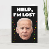 JOE BIDEN GRAPPIG IK BEN VERDWAALD, KERSTMIS KAART (Voorkant)