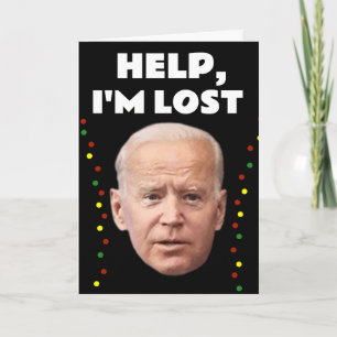 JOE BIDEN GRAPPIG IK BEN VERDWAALD, KERSTMIS KAART