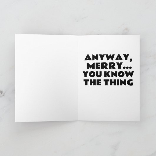 JOE BIDEN GRAPPIG IK BEN VERDWAALD, KERSTMIS KAART (Binnen)