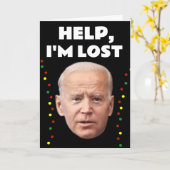 JOE BIDEN GRAPPIG IK BEN VERDWAALD, KERSTMIS KAART (Gele Bloem)