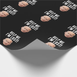 JOE BIDEN GRAPPIG INPAKPAPIER HELP IK BEN VERDWAAL