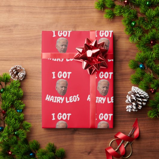 JOE BIDEN grappig kerST INPAKPAPIER (Feestdagen Geschenken)