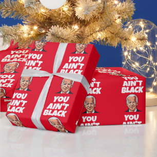 JOE BIDEN GRAPPIG KERSTINPAKPAPIER CADEAUPAPIER