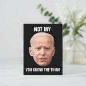 JOE BIDEN GRAPPIGE BRIEFKAARTEN (Staand voorkant)