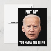 JOE BIDEN GRAPPIGE BRIEFKAARTEN (Voorkant / Achterkant)