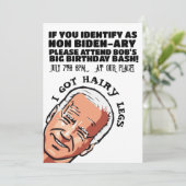 JOE BIDEN GRAPPIGE FEEST UITNODIGINGEN (Staand voorkant)