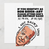 JOE BIDEN GRAPPIGE FEEST UITNODIGINGEN (Voorkant / Achterkant)