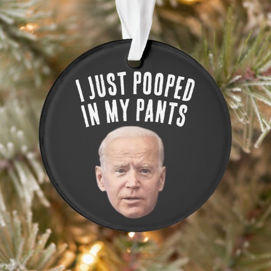 JOE BIDEN GRAPPIGE GEPOEPTE KERSTVERSIERINGEN ORNAMENT (Boom)