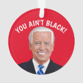 JOE BIDEN GRAPPIGE GEPOEPTE KERSTVERSIERINGEN ORNAMENT (achterkant)