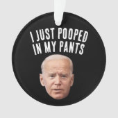 JOE BIDEN GRAPPIGE GEPOEPTE KERSTVERSIERINGEN ORNAMENT (voorkant)