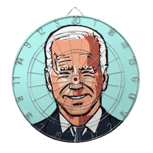 JOE BIDEN GRAPPIGE JOKE DARTBOARD DARTBORD (Voorkant)