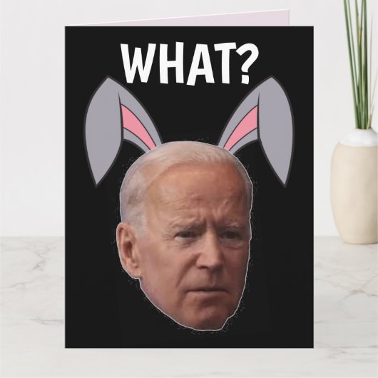JOE BIDEN GRAPPIGE PAAS- GROTE WENSKAARTEN KAART (Voorkant)