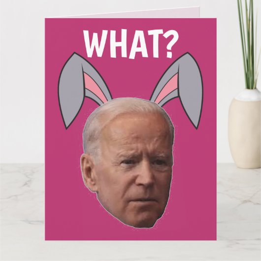 JOE BIDEN GRAPPIGE PAASFEEST GROTE KAARTEN (Voorkant)