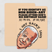 JOE BIDEN GRAPPIGE PARTY UITNODIGINGEN (Voorkant / Achterkant)