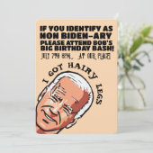 JOE BIDEN GRAPPIGE PARTY UITNODIGINGEN (Staand voorkant)