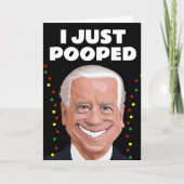 JOE BIDEN GRAPPIGE POEP KERSTKAARTEN KAART (Voorkant)