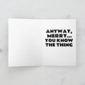 JOE BIDEN GRAPPIGE POEP KERSTKAARTEN KAART (Binnen)