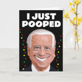 JOE BIDEN GRAPPIGE POEP KERSTKAARTEN KAART (Gele Bloem)