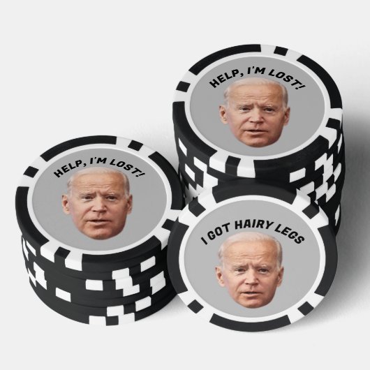 JOE BIDEN GRAPPIGE POKER CHIPS (Opstapeling)