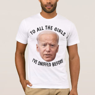 JOE BIDEN GRAPPIGE SNIFF SNIFFER T-SHIRT
