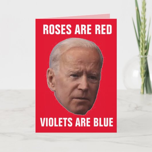 JOE BIDEN grappige VALENTIJNSDAG CARDS Feestdagen Kaart (Voorkant)