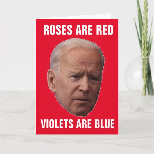 JOE BIDEN grappige VALENTIJNSDAG CARDS Feestdagen Kaart (Voorkant)