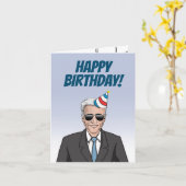 Joe Biden Greeting Kaart (Gele Bloem)